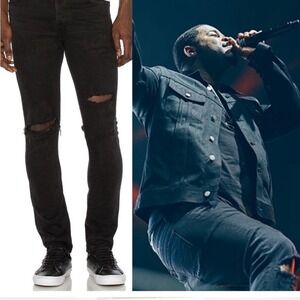 Agolde X A$ap Ferg Super Skinny Jeans in Grit Men's 34 Designer Style Af004-2075